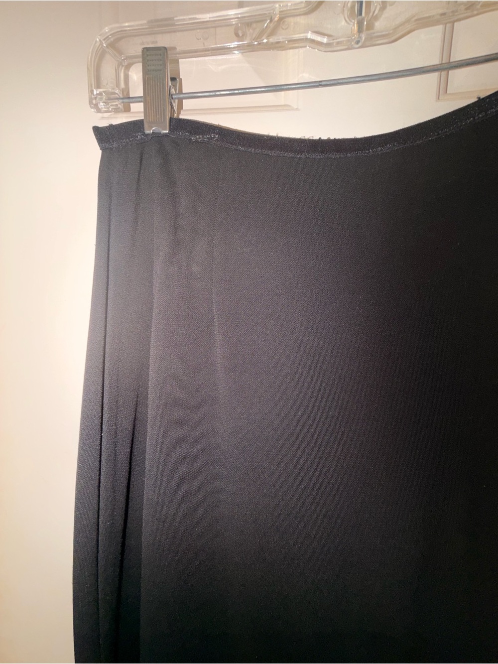 J. Jill Black Knit Swingy Flowy Stretchy Skirt, Pull On Stretch Waist, Sz M - Picture 10 of 16